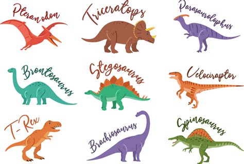 Vinilos infantil de dinosaurios con nombres   TenVinilo