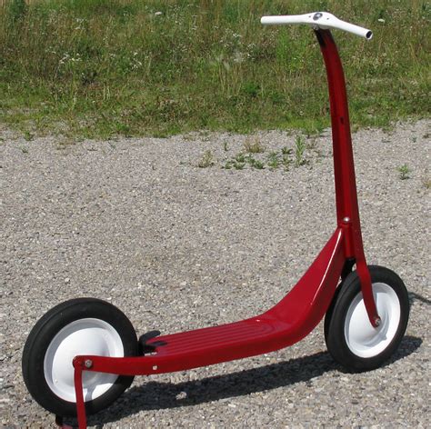 Vintage 1950 s Child s Steel Red Scooter  Completely ...