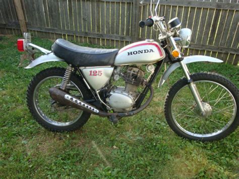 vintage 1973 honda sl125 motorcycle enduro sl 125 classic ...