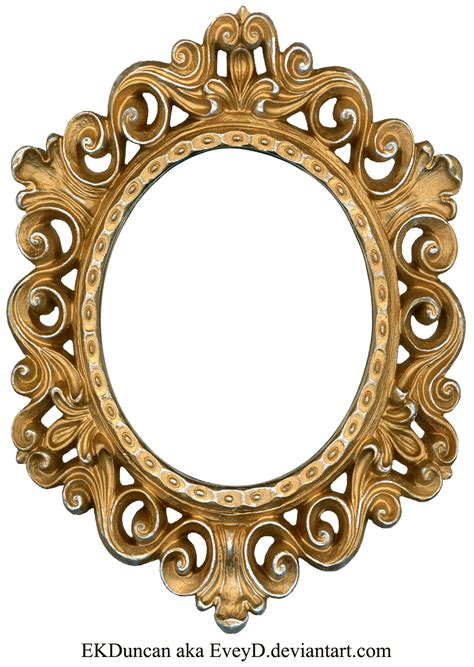 vintage_gold_and_silver_frame___oval_by_eveyd d4fmeua.png 1,278×1,800 ...