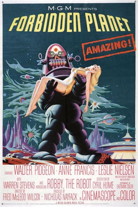 Vintage Science Fiction Movie Poster Forbidden Planet | eBay