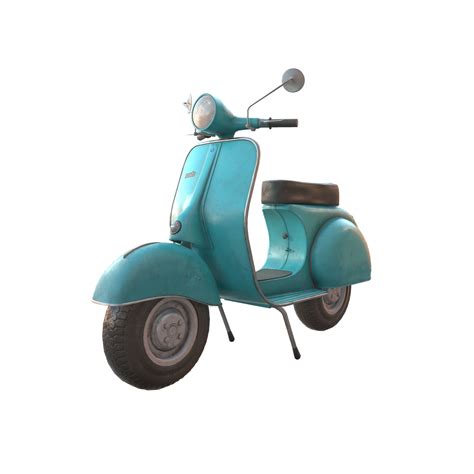 Vintage Scooter 3D model low poly | CGTrader
