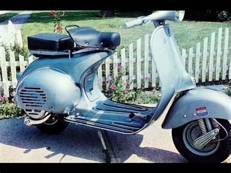 Vintage Vespa Motor Scooters   YouTube