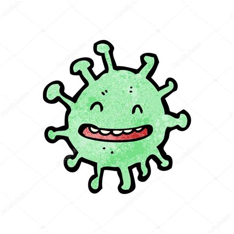 Virus gripe dibujo | gritos de dibujos animados de virus de gripe ...