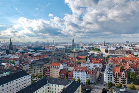 Vista de Copenhague, na Dinamarca, de cima — Fotografias ...