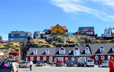Vista Turística De Nuuk, Capital De Groenlandia Imagen ...