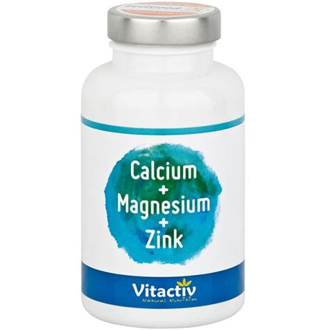 Vitactiv Natural Nutrition Kalzium & Magnesium & Zink 100 St   shop ...