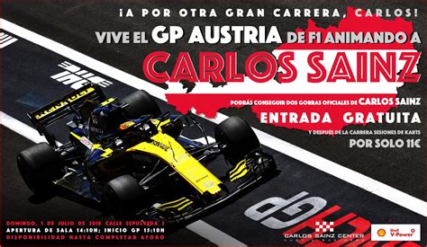 Vive el Gran Premio de Austria 2018 en Carlos Sainz Karting