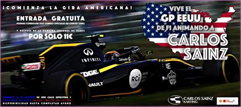 Vive el Gran Premio de EEUU 2018 en Carlos Sainz Karting