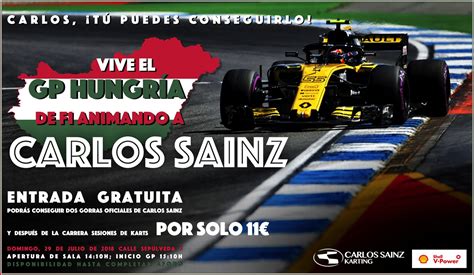 Vive el Gran Premio de Hungría 2018 en Carlos Sainz Karting
