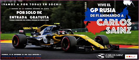Vive el Gran Premio de Rusia 2018 en Carlos Sainz Karting