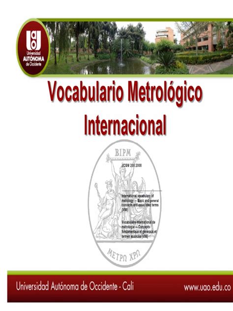 Vocabulario Metrologico Internacional | PDF | Calibración | Metrología
