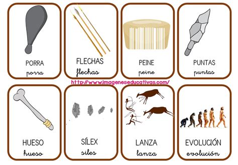 vocabulario prehistoria 4   Imagenes Educativas