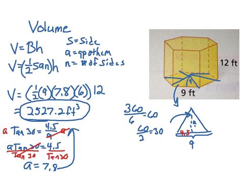 Volume Hexagonal Prism | Math | ShowMe