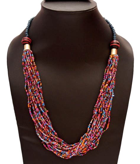 VR Designers Multicolor Seed Bead Necklace   Buy VR Designers ...