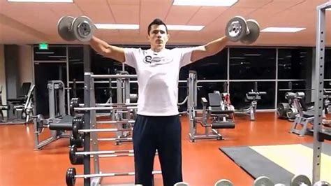 Vuelos Laterales con Mancuerna  Dumbbell Lateral Raises ...