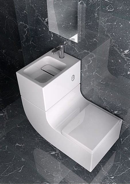 W+W combination sink and toilet by Roca