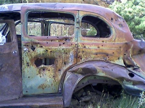 Wabi Sabi old car. Picture Rock Trail, Lyons, CO. Photo ...