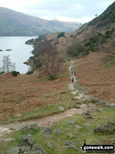 Walk Route Map c226 Place Fell from Patterdale
