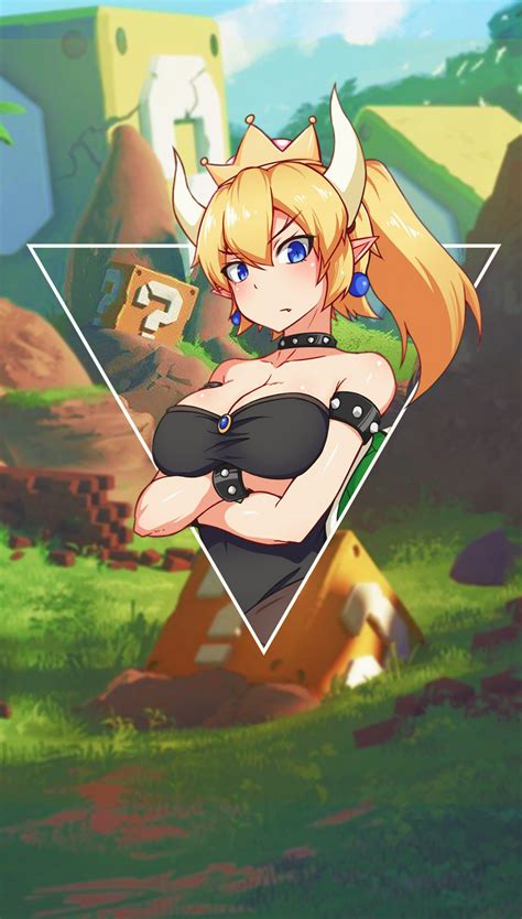 Wallpaper : anime girls, picture in picture, Bowsette ...
