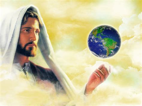 Wallpaper: Imágen de Jesús cuidando el mundo