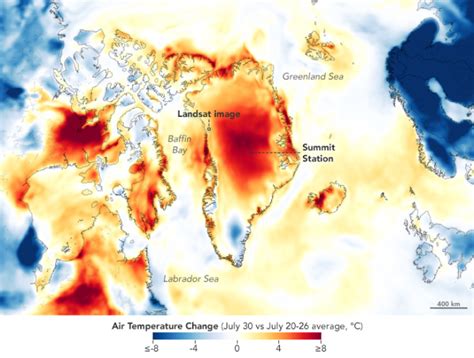 Warm Weather Brings Major Melting to Greenland « Earth Imaging Journal ...
