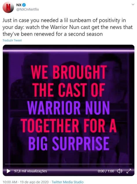 Warrior Nun: segunda temporada é confirmada pela Netflix Cinema10.com.br