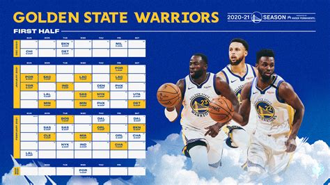 Warriors Printable Schedule 2022 23   Printable World Holiday
