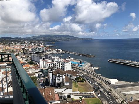 Waterfront view in Ponta Delgada   Married with Wanderlust