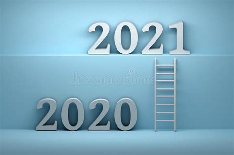 Way from 2020 Year To 2021 Year Stock Illustration   Illustration of ...