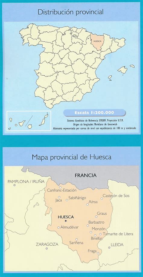 Wegenkaart   landkaart Mapa Provincial Huesca | CNIG | 9788441631571 ...