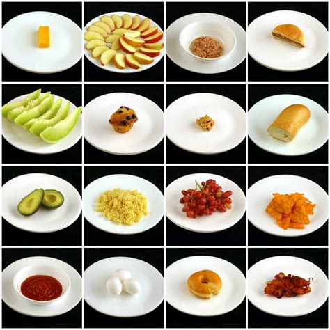 What calories look like in different foods