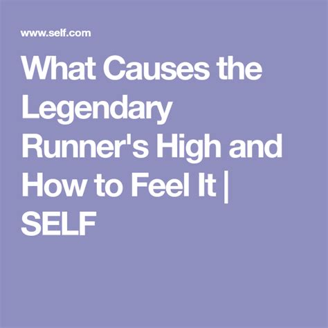 What Causes the Legendary Runner s High and How to Feel It | Runners ...