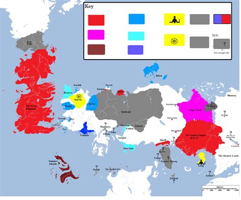 What does this Game of Thrones World Map represent? : RedactedCharts