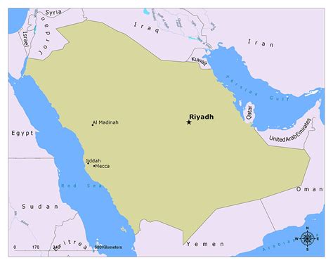 What is the Capital of Saudi Arabia?   MapUniversal