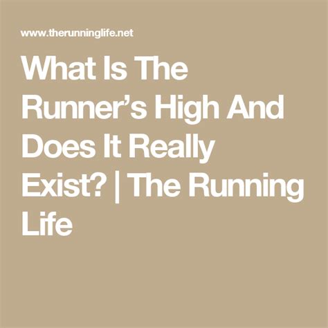 What Is The Runner’s High And Does It Really Exist? | The Running Life ...