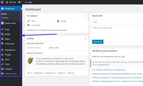What Is the WordPress Admin Dashboard?  Overview and Tips