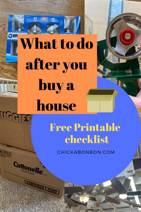 What to do after you buy a house   checklist minimalist ...