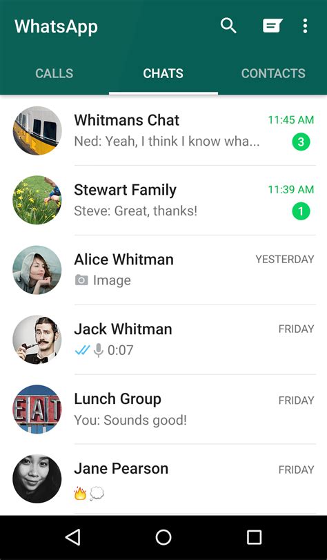WhatsApp Messenger 2.16.19 free download   Download the ...