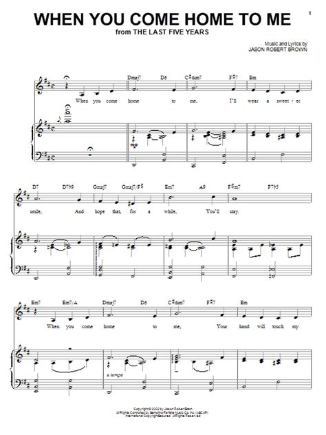 When You Come Home To Me | Sheet Music Direct
