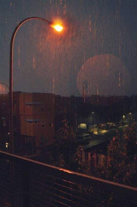 When You Love The Rain... On A Balcony At Night | Rainy wallpaper, Rain ...