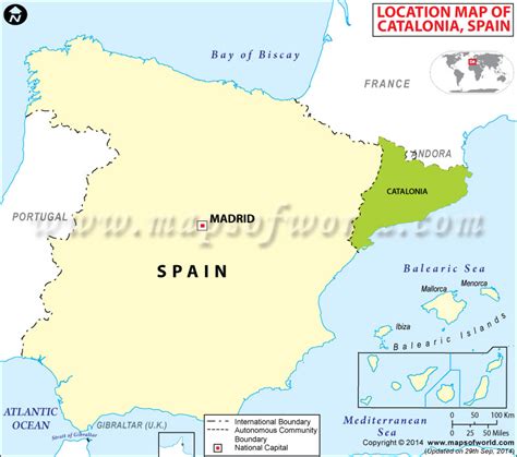 Where is Catalonia, Location of Catalonia in Spain Map