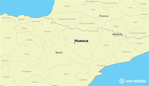 Where is Huesca, Spain? / Huesca, Aragon Map   WorldAtlas.com