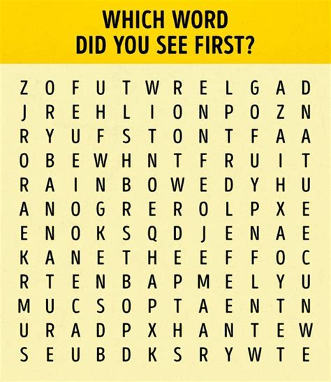 Which Word Did You See First? This Fact Can Reveal Much ...