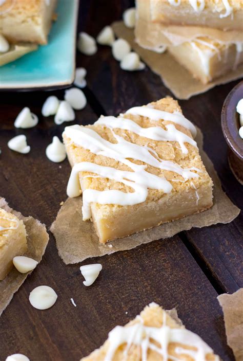 White Chocolate Brownies  Blondies    Sugar Spun Run