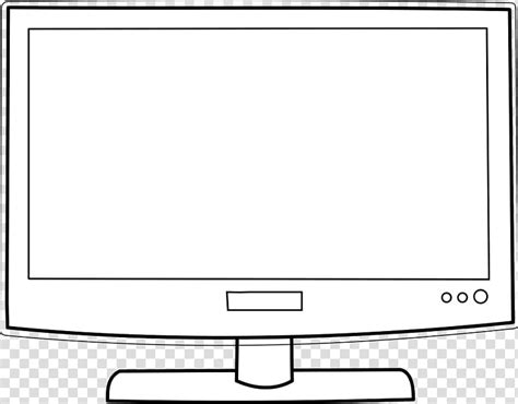 White flat screen monitor illustration, Television show ...