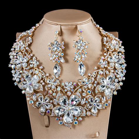 Wholesale new costume african bead bridal wedding jewelry set big ...
