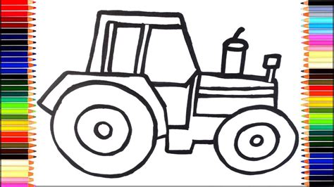 Wie zeichnet man Traktor | Malvorlagen für Kinder Traktor ...