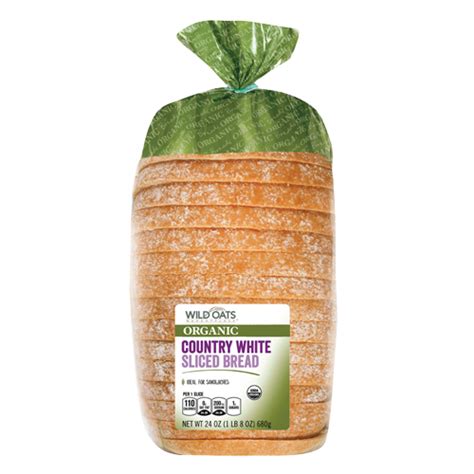Wild Oats Marketplace Organic Country White Sliced Bread ...