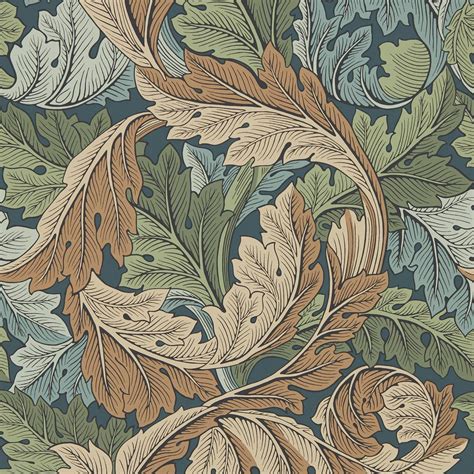 William Morris & Co Acanthus 216440 Wallpaper | Slate Blue ...